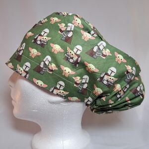NEW Yoda Mandalorian EURO Style Surgical Scrub Cap